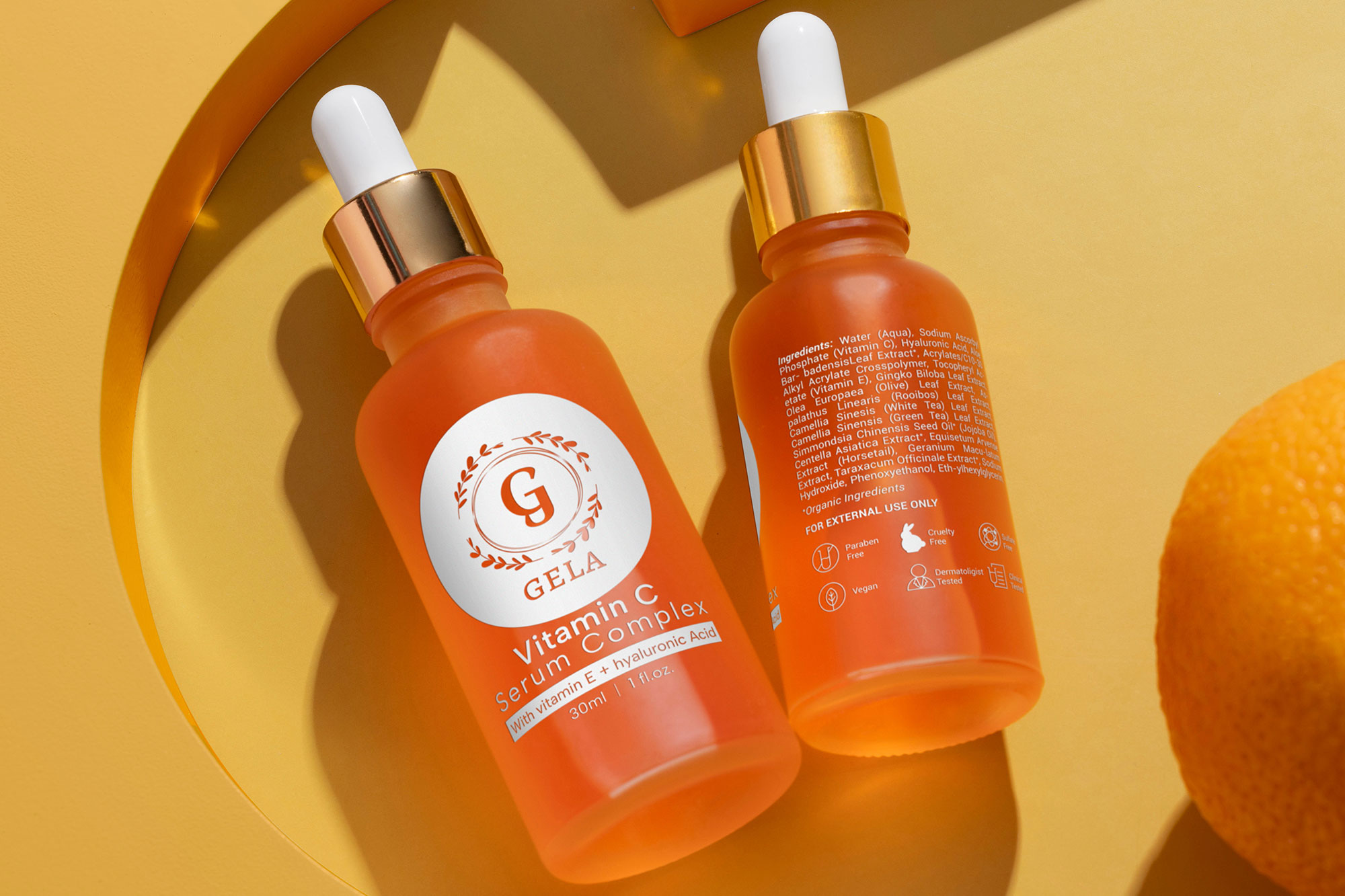 simple cosmetic label design