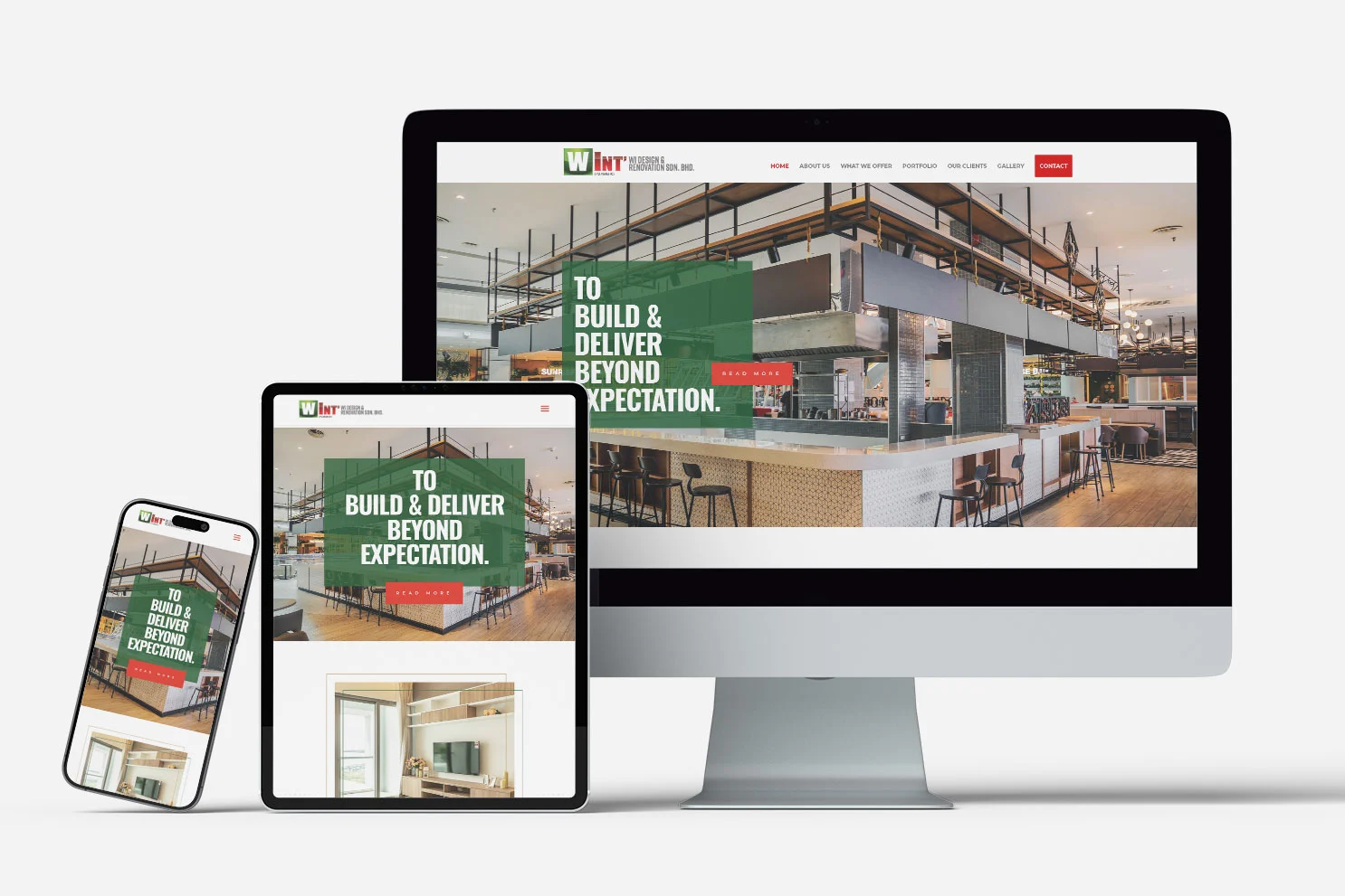 Wi design and renovation website design